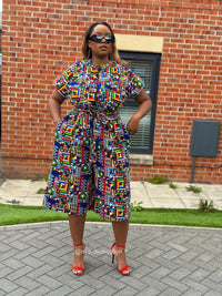 Thalia Culotte | Multicolored Print