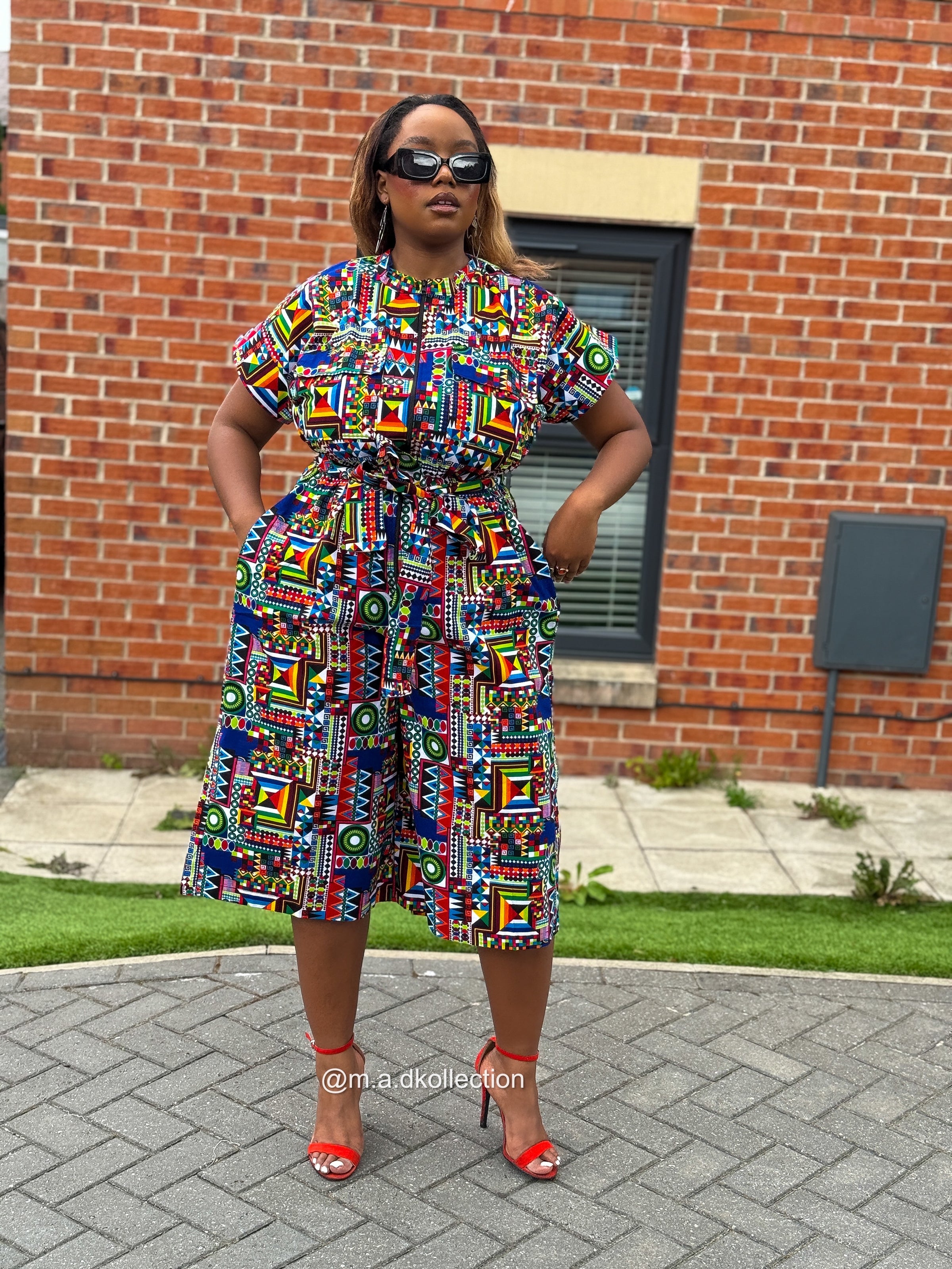 Thalia Culotte | Multicolored Print