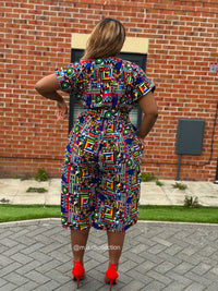 Thalia Culotte | Multicolored Print