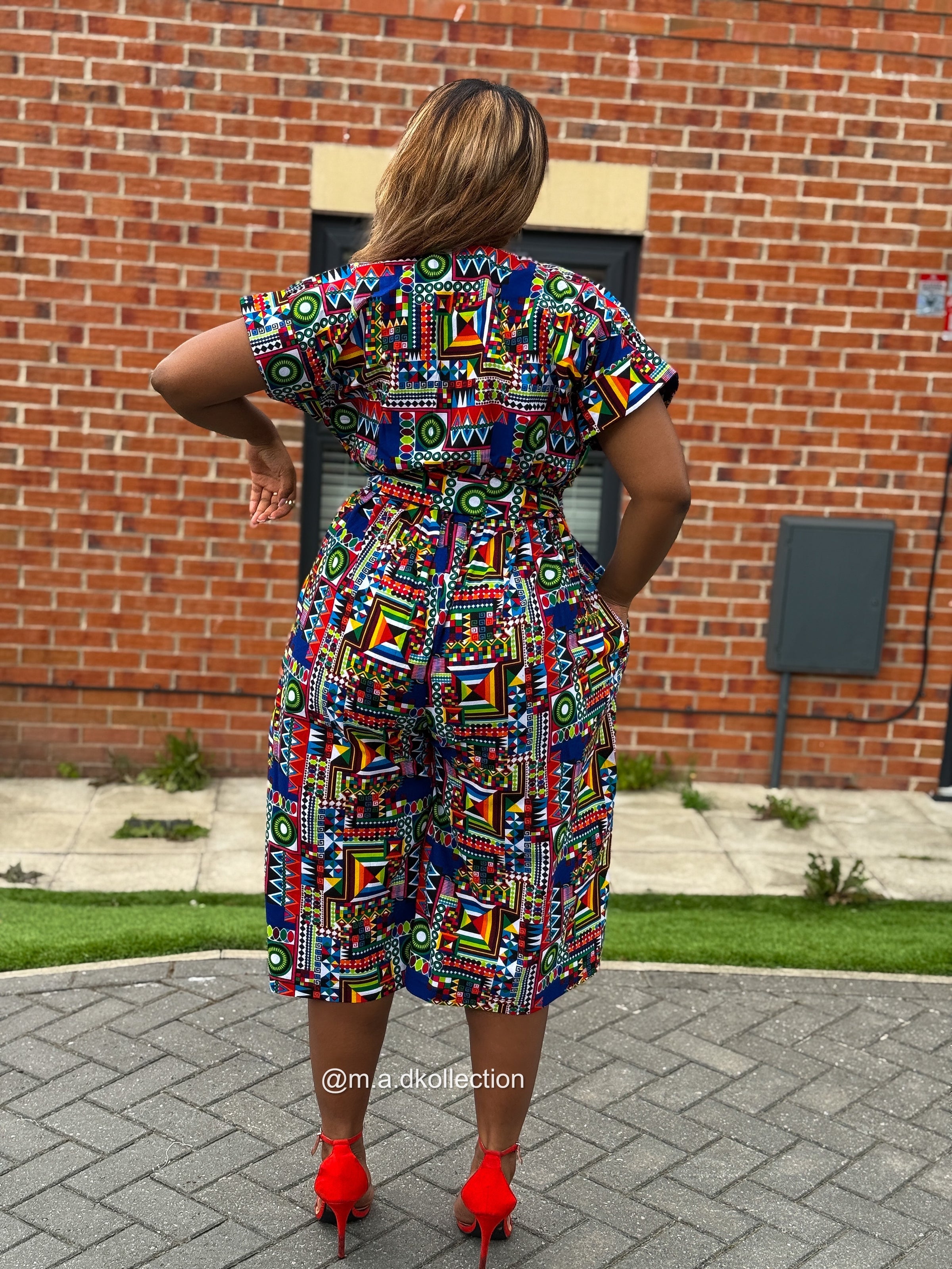 Thalia Culotte | Multicolored Print