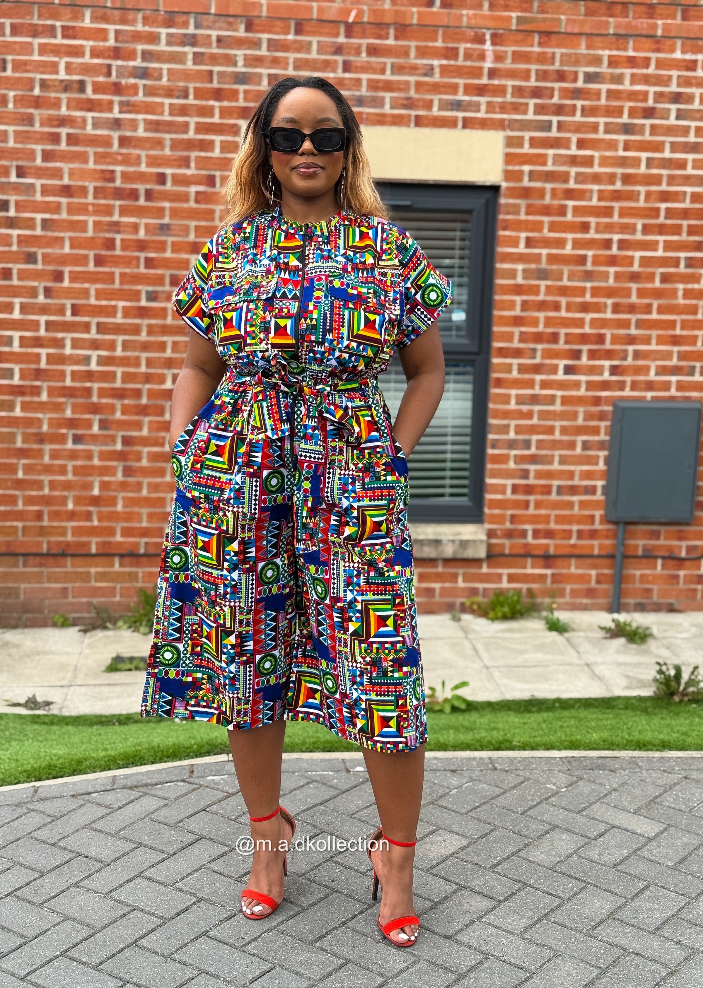 Thalia Culotte | Multicolored Print