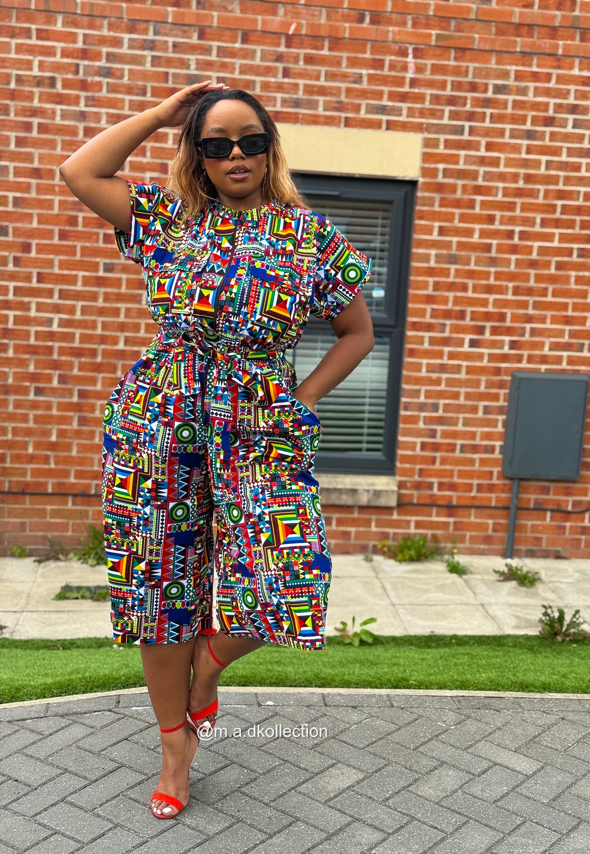 Thalia Culotte | Multicolored Print