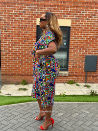 Thalia Culotte | Multicolored Print