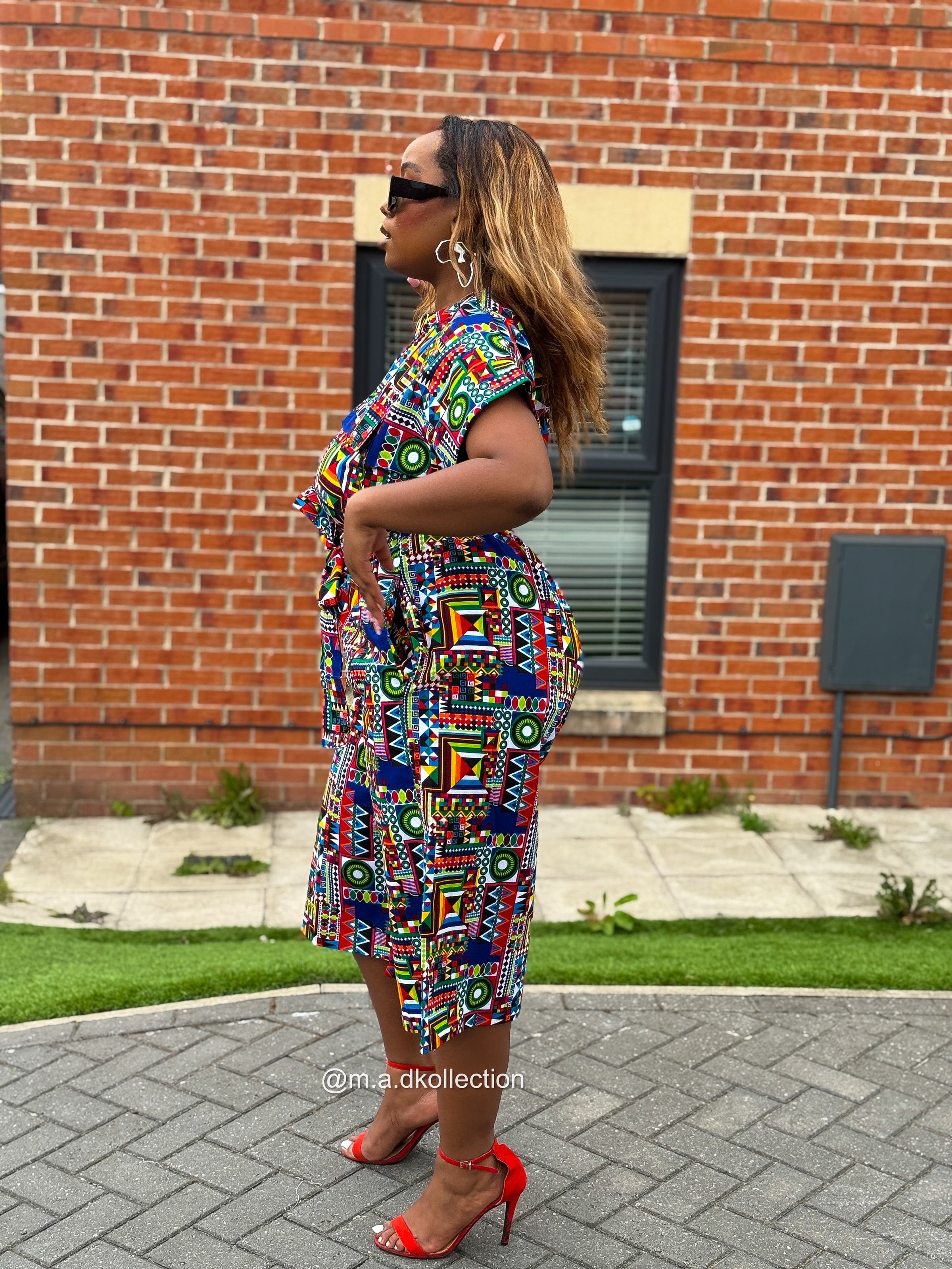 Thalia Culotte | Multicolored Print