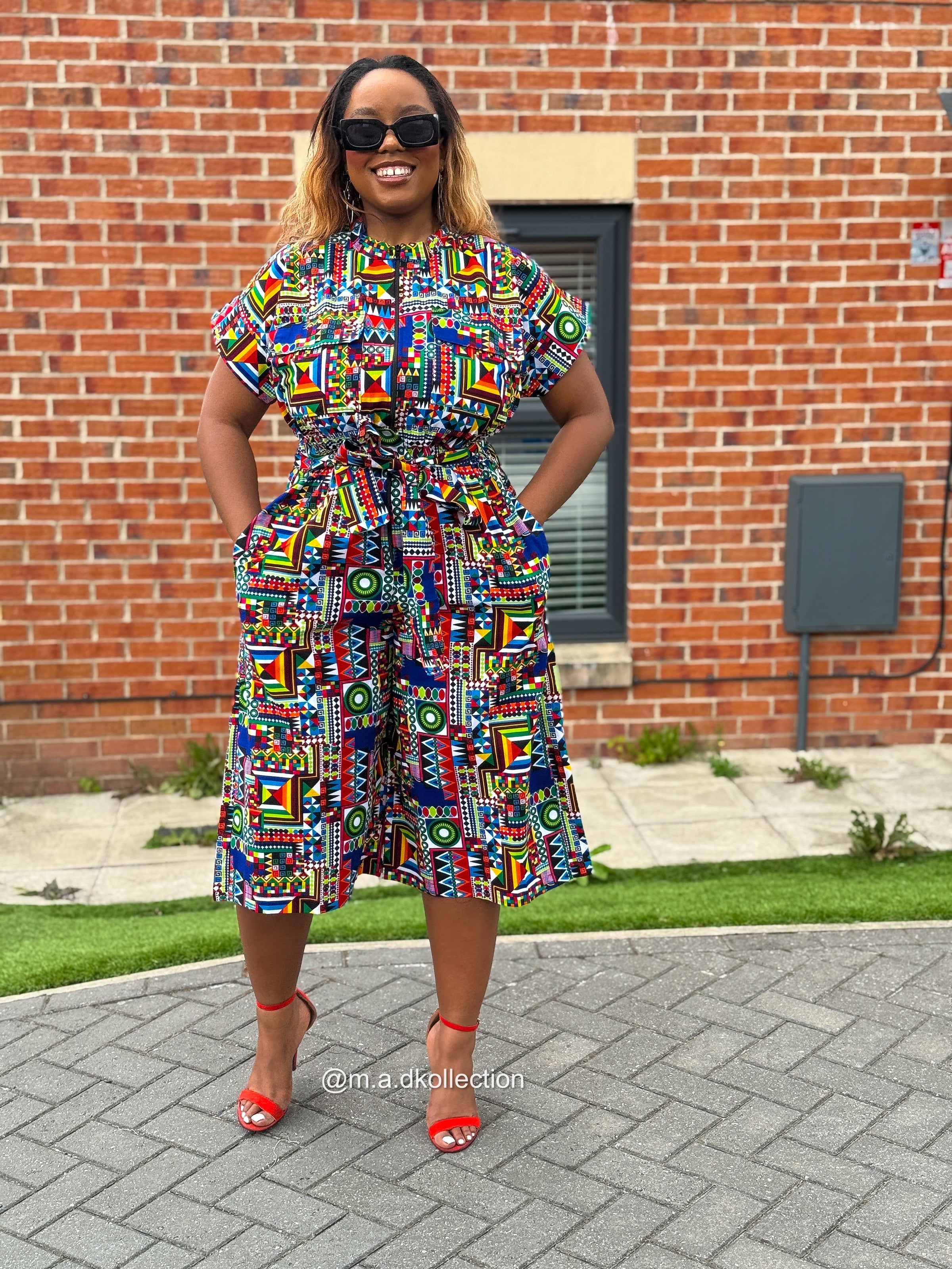 Thalia Culotte | Multicolored Print