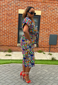 Thalia Culotte | Multicolored Print