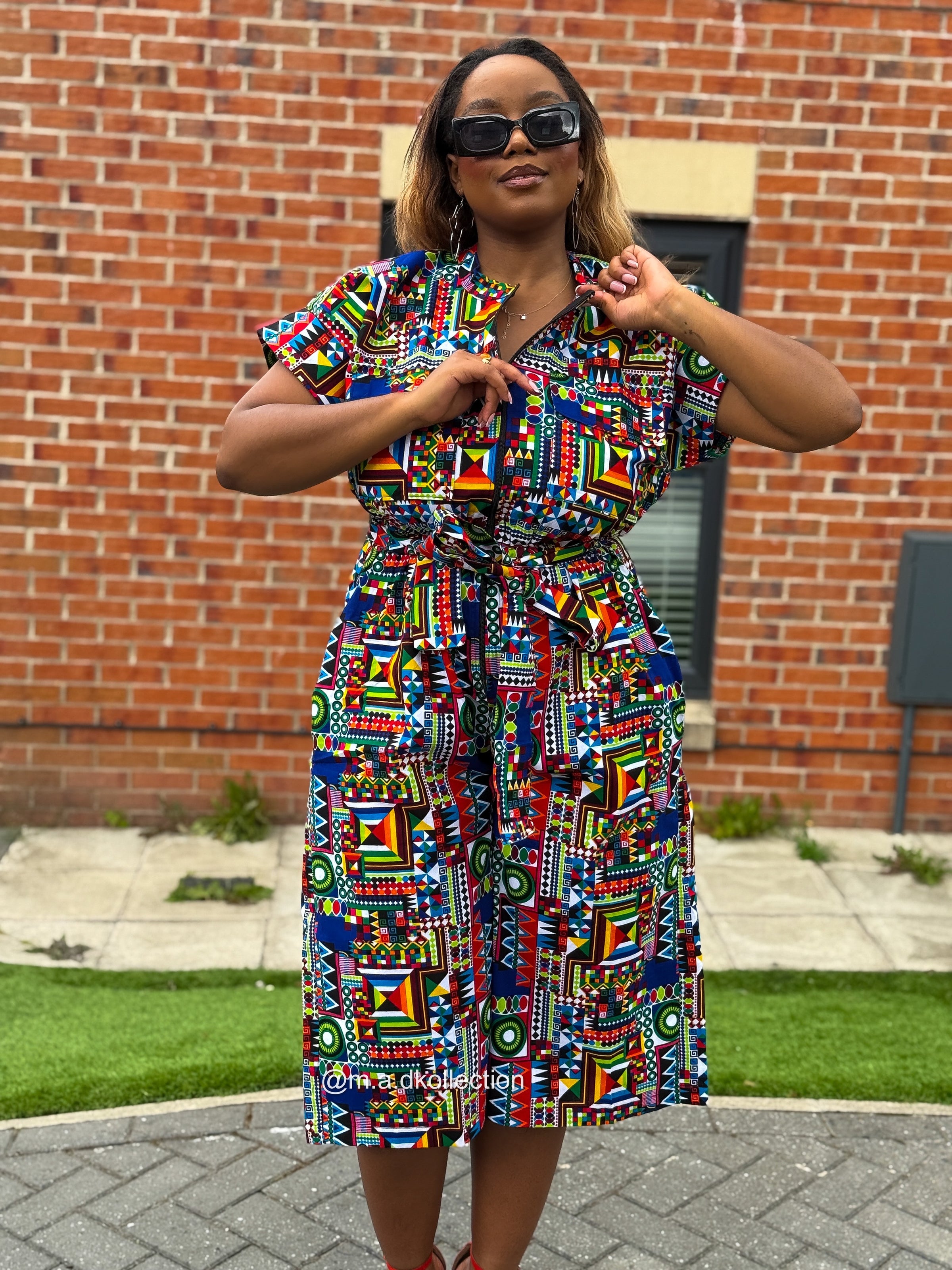 Thalia Culotte | Multicolored Print