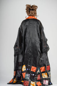 Abiola Shirt Dress | Black Organza