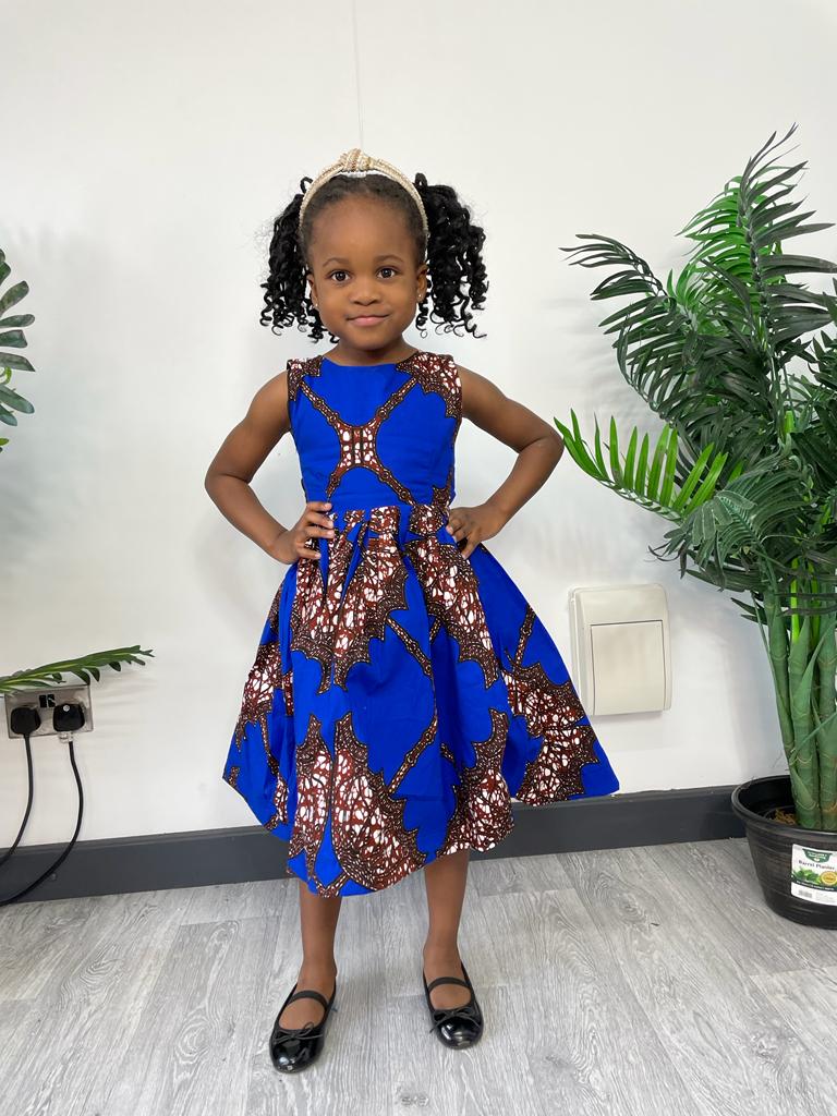 Ashlynn Ankara girls dress