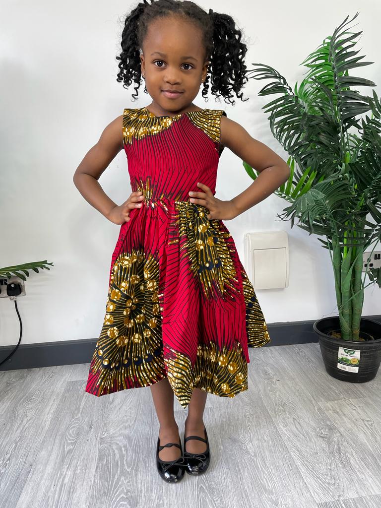 chinese dress ladies Raina girls Ankara dress – M.A.DKollection