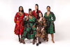 Deja Ankara Midi Dress | Green and Black African Print