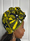 Zinati Orange Ankara Headwrap/Scarf