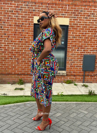 Thalia Culotte | Multicolored Print