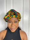 Tutu Yellow and Green Ankara Headwrap/Scarf