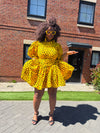 Moyo Mini Dress | Orange Polkda Dot Mini Dress