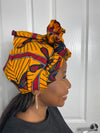 Doyin Yellow and Red Ankara Headwrap/Scarf
