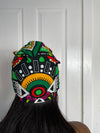 Juliana Yellow and Green Multicolored Ankara Headwrap/Scarf