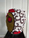 Tara Yellow Red and White Ankara Headwrap/Scarf