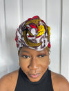 Tara Yellow Red and White Ankara Headwrap/Scarf