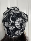 Sharon Black and White Ankara Headwrap/Scarf