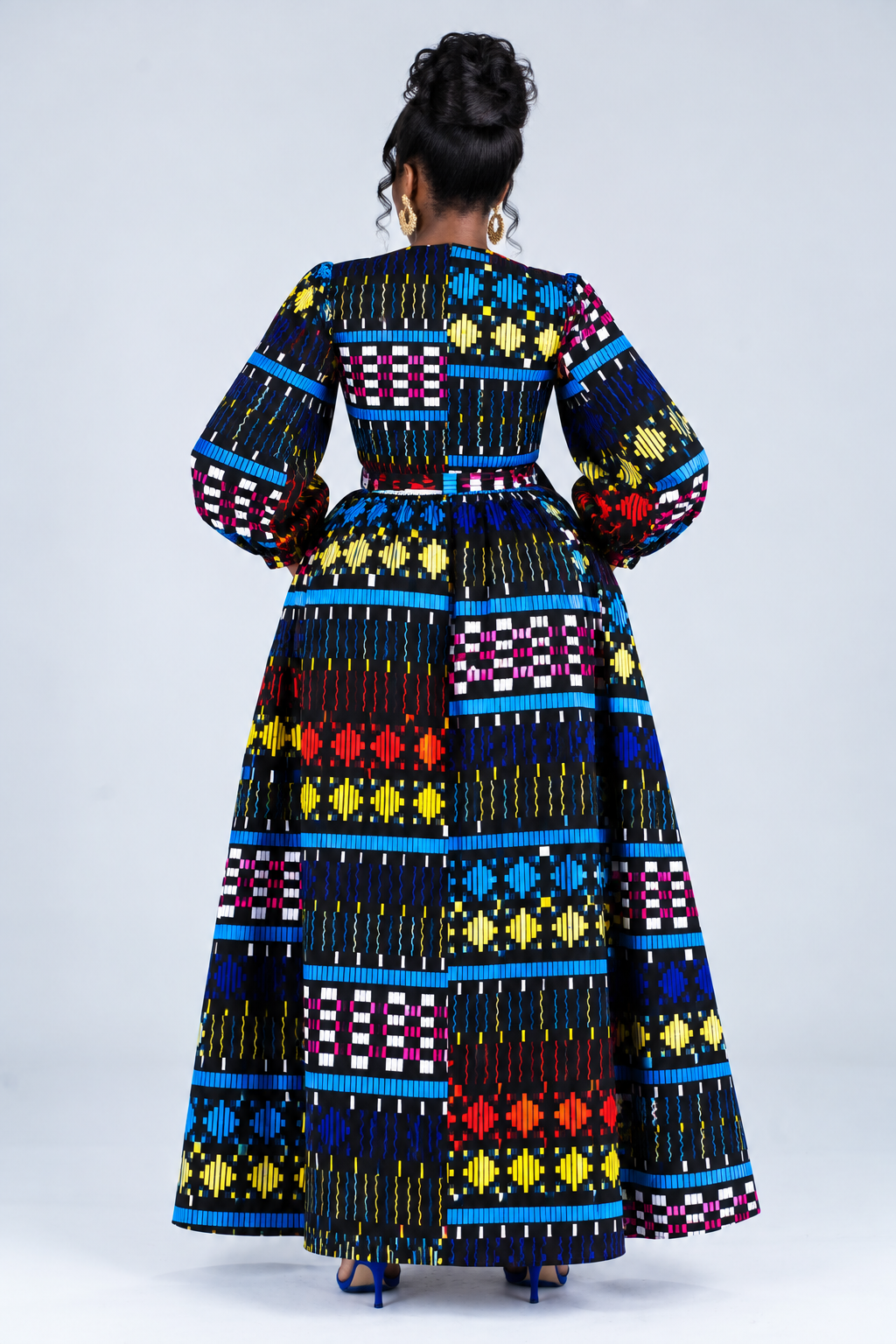 Darling Ankara Maxi Dress | Multicoloured African Print