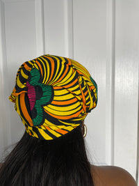 Tutu Yellow and Green Ankara Headwrap/Scarf