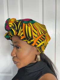 Tutu Yellow and Green Ankara Headwrap/Scarf