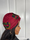 Tade Red and Black Ankara Headwrap/Scarf