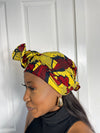 Yellow and Red Headwrap