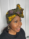 Miah Yellow and Green Ankara Headwrap/Scarf