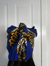 Tamara Blue and Yellow Ankara Headwrap/Scarf