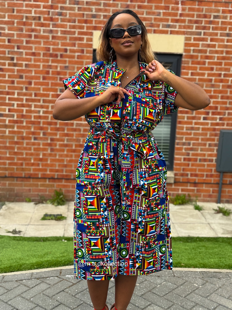Thalia Culotte | Multicolored Print