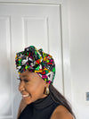 Juliana Yellow and Green Multicolored Ankara Headwrap/Scarf