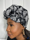 Sharon Black and White Ankara Headwrap/Scarf