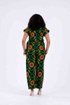 Bukky Ankara High Waisted Trouser | Green African Print