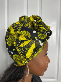 Zinati Orange Ankara Headwrap/Scarf