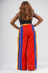 Tiwa Aso oke Cargo Trouser | Multi Color
