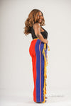 Tiwa Aso oke Cargo Trouser | Multi Color