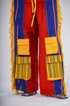 Tiwa Aso oke Cargo Trouser | Multi Color