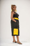 Banu Cargo Trouser | Black and Yellow
