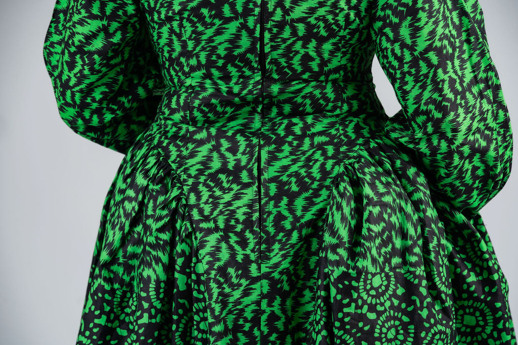Lola Ankara Midi Dress | Green African Print M.A.DKollection Lola Ankara Midi Dress | Green African Print M.A.DKollection