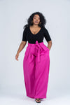 Tara High waisted Trouser | Pink African Print