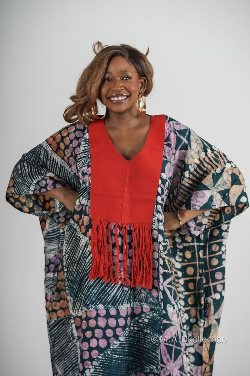 Ewaife Adire Bubu| Multi Ccolor Print