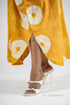 Erin Adire Kaftan Bubu| Yellow and White Adire
