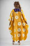 Erin Adire Kaftan Bubu| Yellow and White Adire