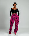 Jolene Ankara Cargo Trouser | Pink Print