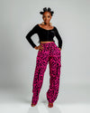 Jolene Ankara Cargo Trouser | Pink Print