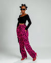 Jolene Ankara Cargo Trouser | Pink Print