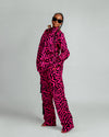 Jolene Long Sleeve Shirt |Pink and Black African Print