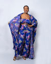 Gala Blue Floral Kimono Jacket